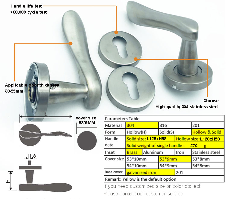 office glass door handle lock
