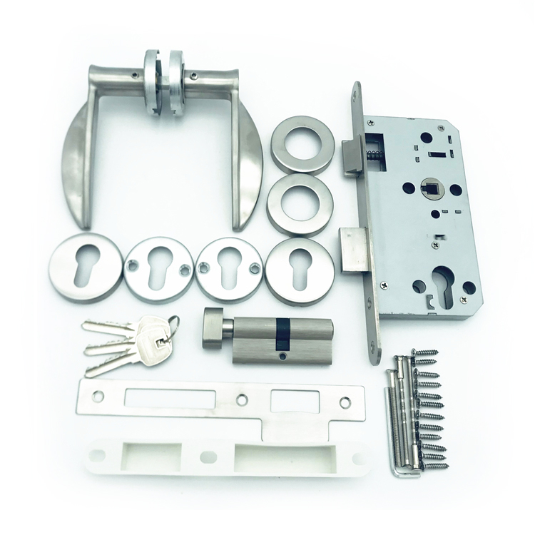 Good quality and price sliding glass door lock set door hardware locks and handle with lock