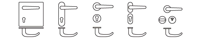latch plate front door tubular handle lock set