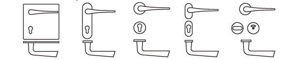 door lock without handle