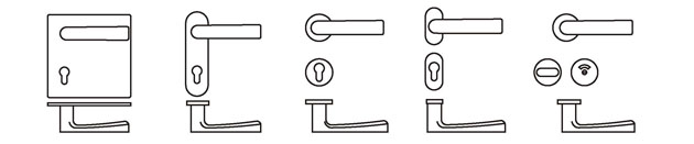 lock pull sliding door handle