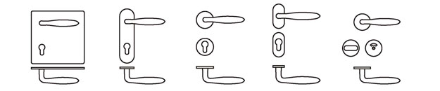 70mm backset latch entrance door lever handle lock