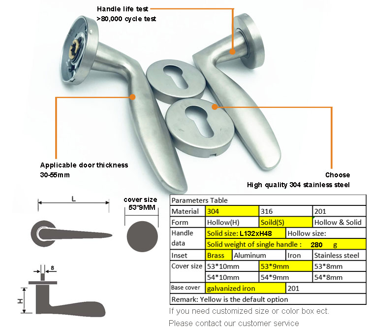  door handle lock with plate