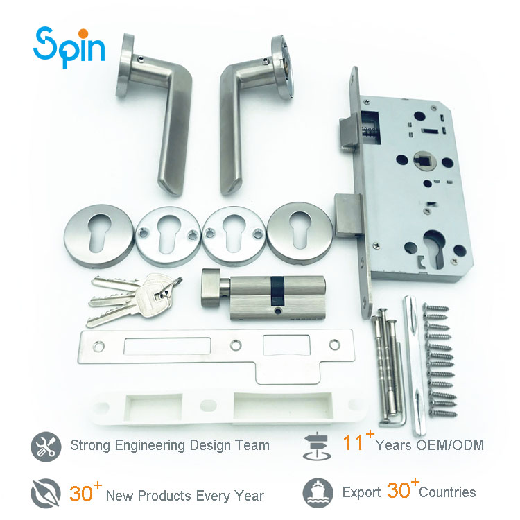 Entry door lever cylindrical squre lock square channel privac door handle set front door handles and locks for door