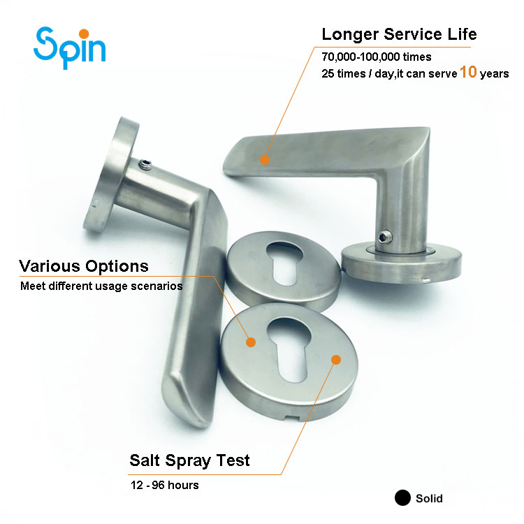 Entry door lever cylindrical squre lock square channel privac door handle set front door handles and locks for door