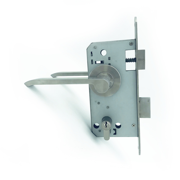 Kenya mandelli door handles and locks Japanese luxury aluminium adjustable black wood door lock handle sets with lock