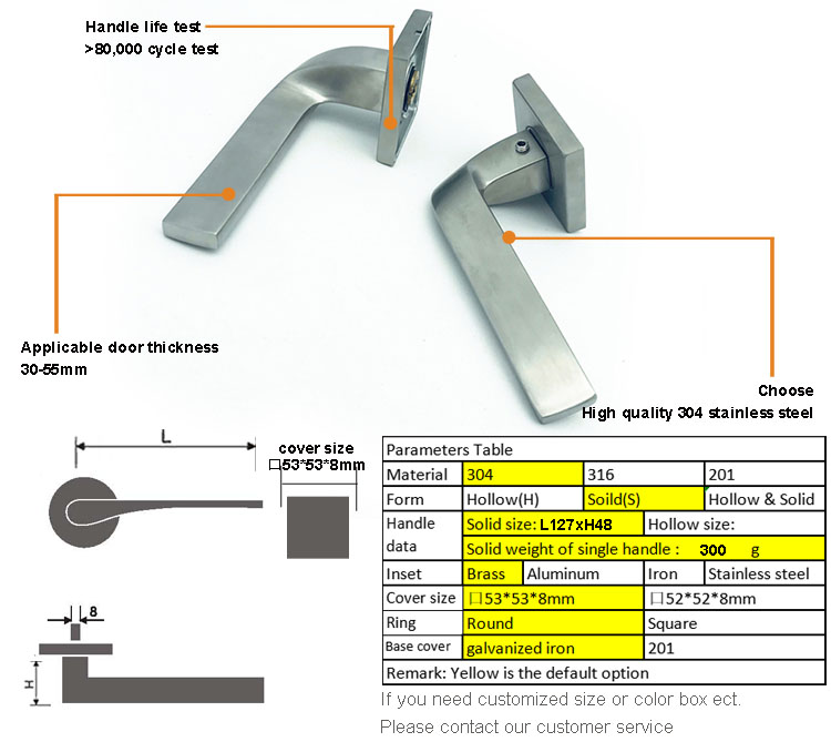 sliding door lock with handle