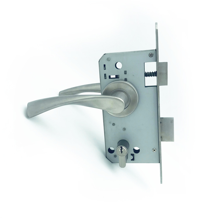 Most Popular Indonesia South Africa Long Plate Door Handle 85*45 Lock Body Mortise Aluminium Door Lock
