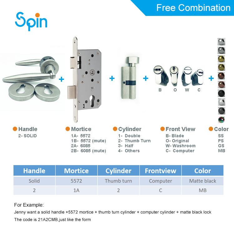 Outside aluminium key lock square rosett gold smart door locks and handles of cold room