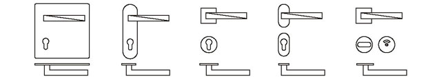 door lock without handle for glass 10mm