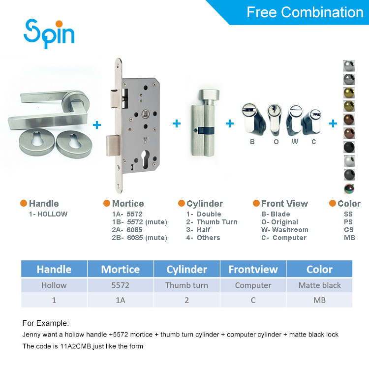 Steel framed door automatic revolving latch guard security hotel door guard lock magnetic electric smart touch id electronic code lock door for doors