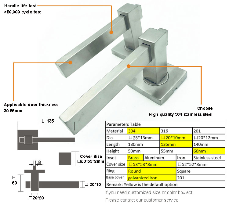 tubular latch entrance door handle lever lock