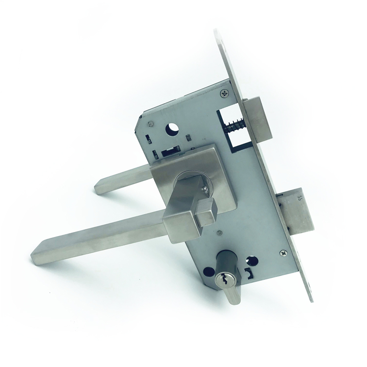 Caravan bedroom cabinet mortise tubular latch entrance door handle lever lock sliding glass front door lock set