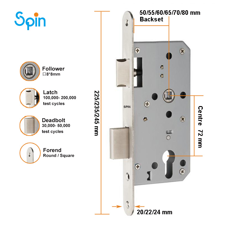 Turkey machine sliding locks and handles interior wooden door mortise lock lever handle with smart lock