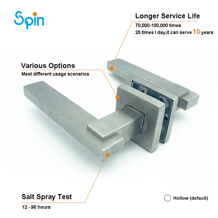 Home portable door lock security safety travel hotel dead bolt rv stainless steel square door lock set with keys