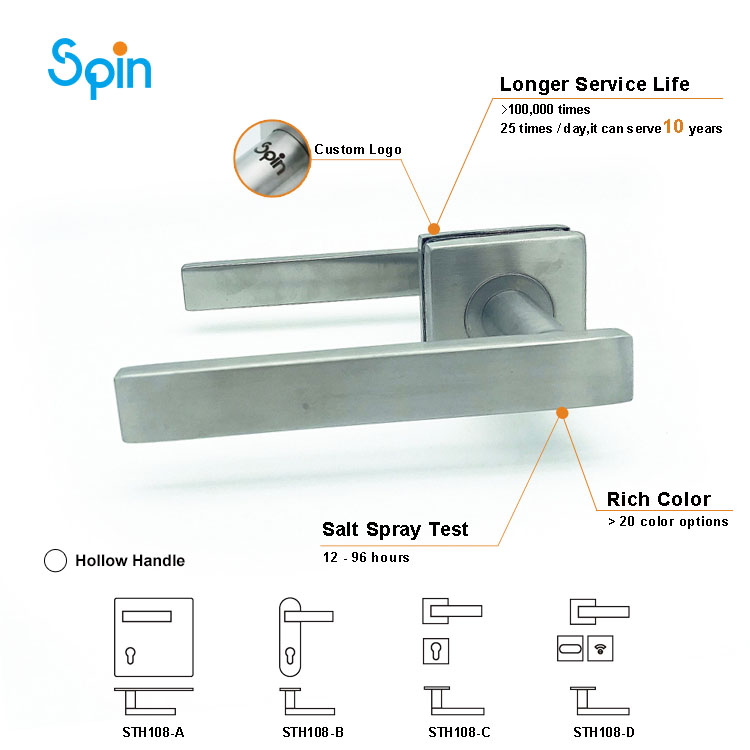 Room glass door single sided towel bar pull handle smart door handle lock bluetooth password keyless american wardrobe wooden door lever handle