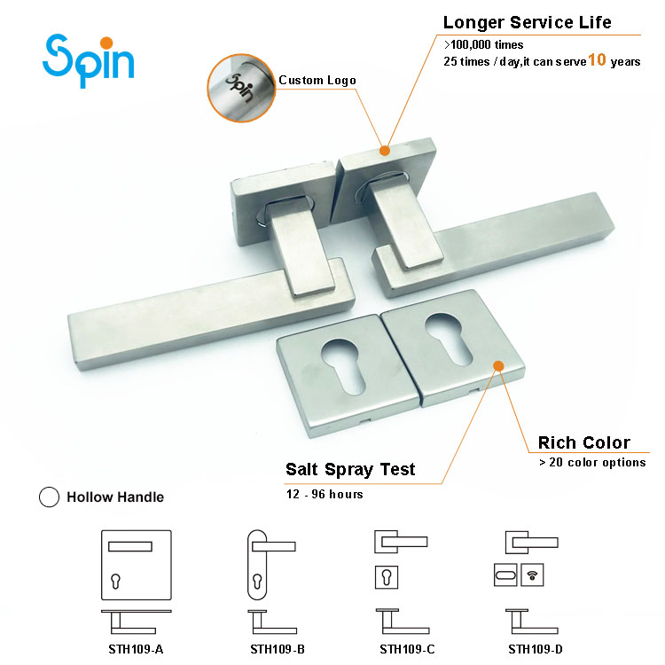 Knobs, shower door knobs, handles and knobs entry door tubular lever handle latch lock electric black modern interior cheap door handle