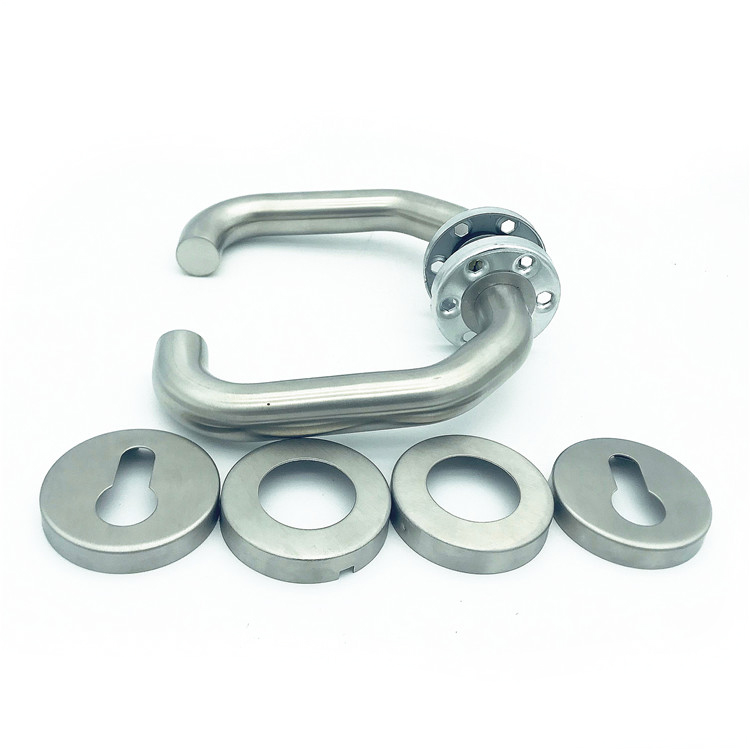 Design privacy door handle lock stainless steel modern entrance door pull fancy interior lever wooden door handles