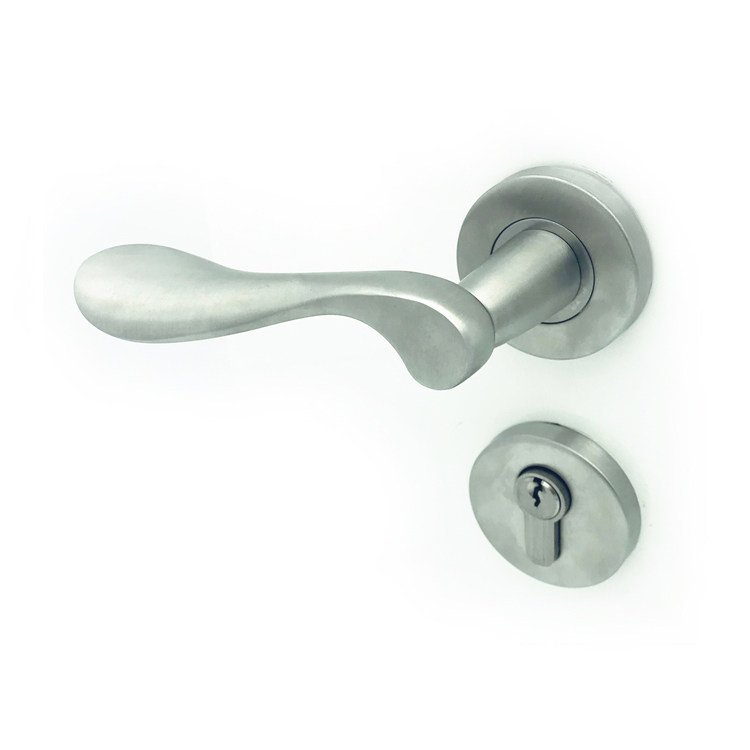 003Cast Stainless steel doorknob Wood Door Lever Handle
