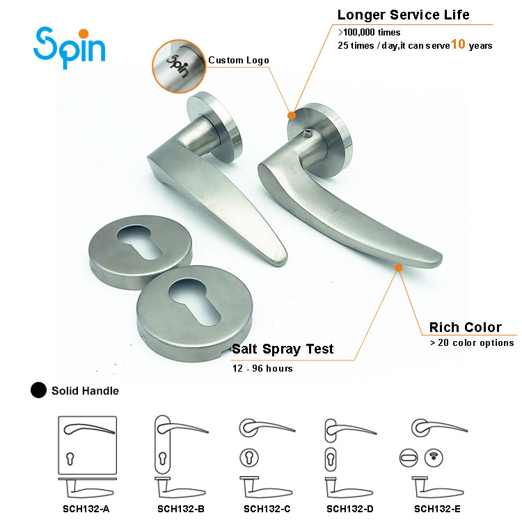 132Glass door back to back towel bar pull handle exterior passage barn door handles turkey swing cylinder handle frameless glass door lock