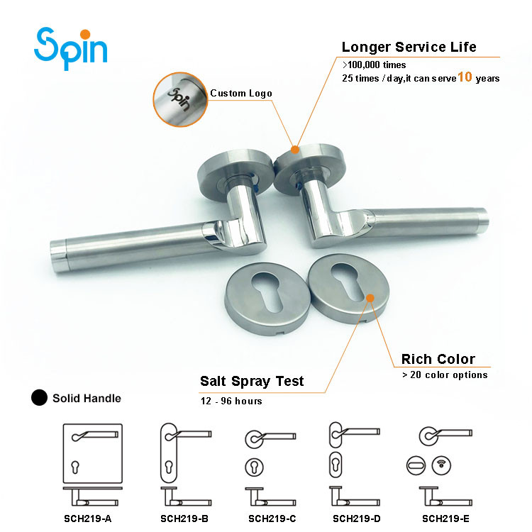 219Glass door back to back towel bar pull handle exterior passage barn door handles turkey swing cylinder handle frameless glass door lock