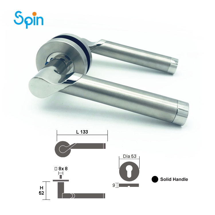 219Glass door back to back towel bar pull handle exterior passage barn door handles turkey swing cylinder handle frameless glass door lock