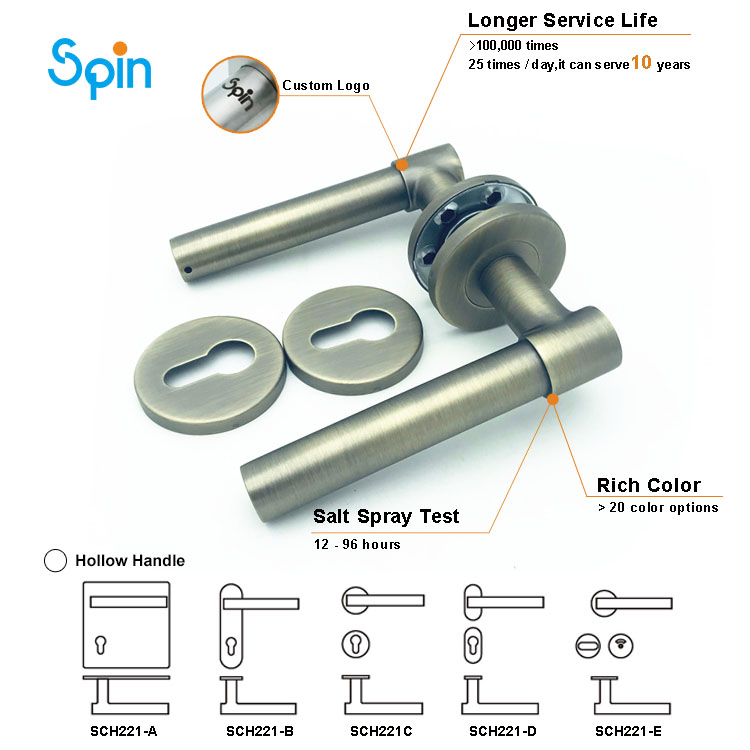 221Glass door back to back towel bar pull handle exterior passage barn door handles turkey swing cylinder handle frameless glass door lock