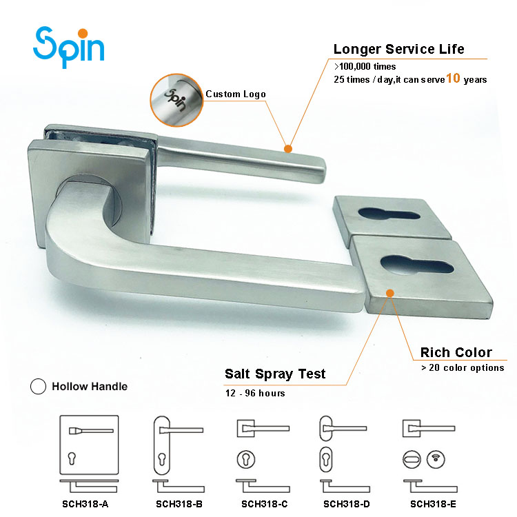 318Glass door back to back towel bar pull handle exterior passage barn door handles turkey swing cylinder handle frameless glass door lock