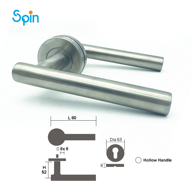 STH008 luxury interior 304 stainless steel window & door lever handle