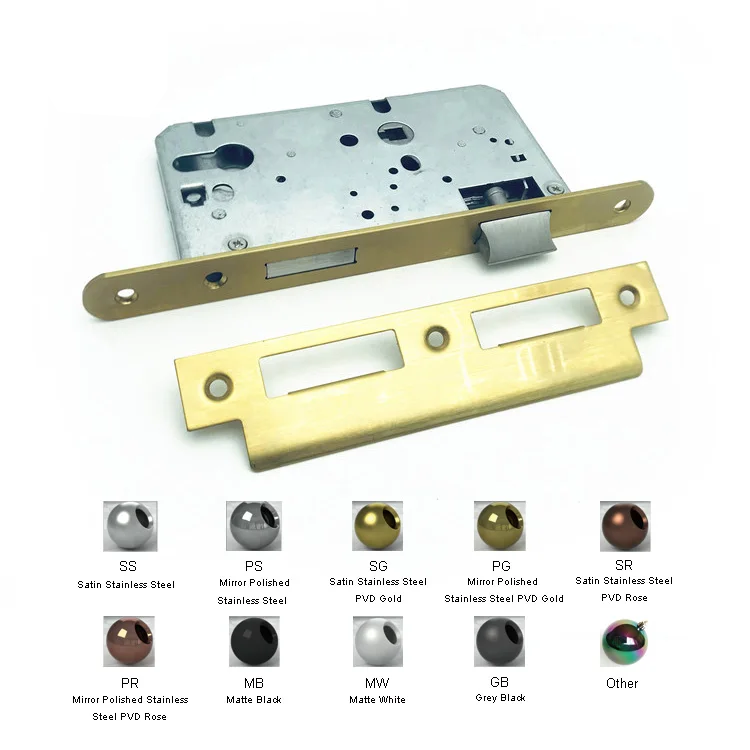 5572 euro fire rated gate door lock body split cylinder mortise lock for wooden door