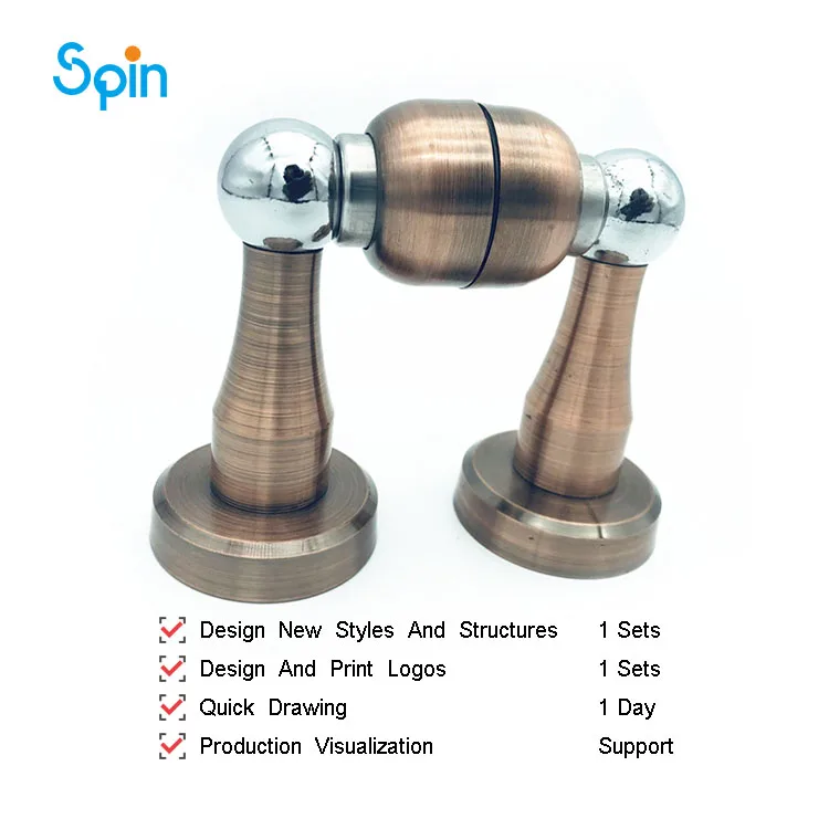 SDS15 Stainless Steel Half-moon Decorative Window and Door Hardware Magnetic Door Stopper