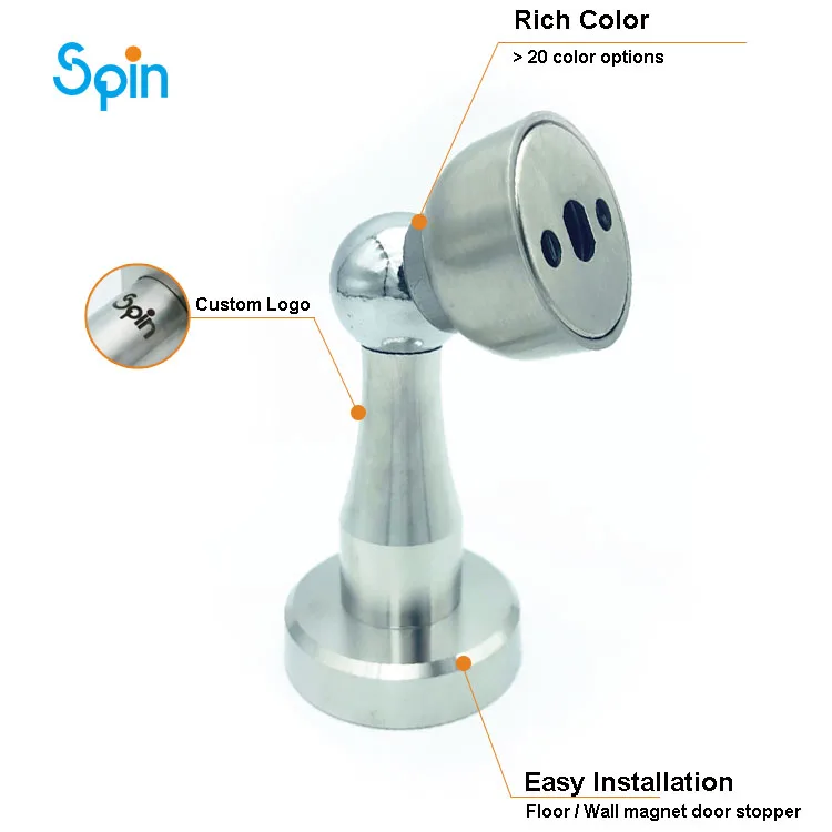 SDS15 Stainless Steel Half-moon Decorative Window and Door Hardware Magnetic Door Stopper