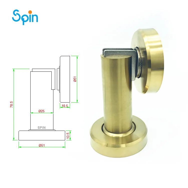 SDS16 Portable Travel Security Lock Floor Slider Water Doorstopper Magnetic Door Stopper for Doors