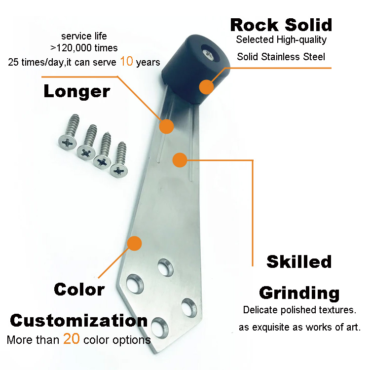 SDS20 Sword Shape Rubber Silicone Door Holder Mortise Cutting Funny Portable Magnet Door Stopper