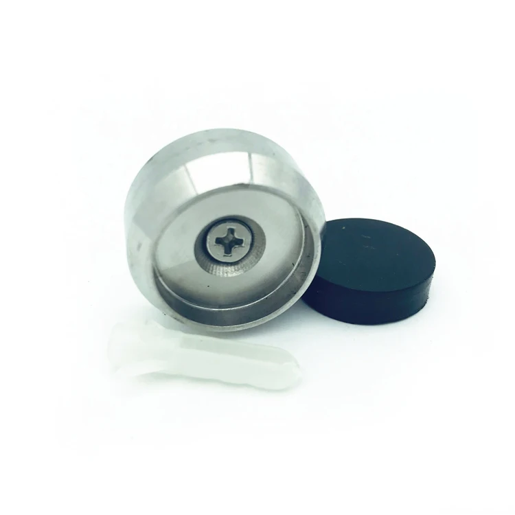 SDS25 Shower Room Glass Hardware sliding doors draught stopper strip stainless steel door stop