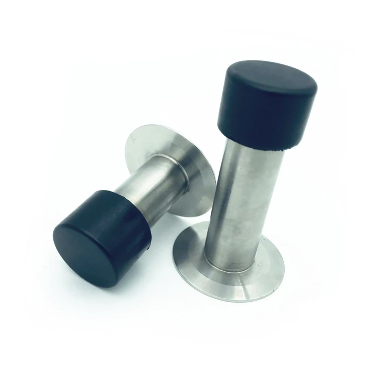 SDS26 Stainless Steel 3-inch Rigid Doors Stopper Satin Nickel Decorative Hidden Door Stop