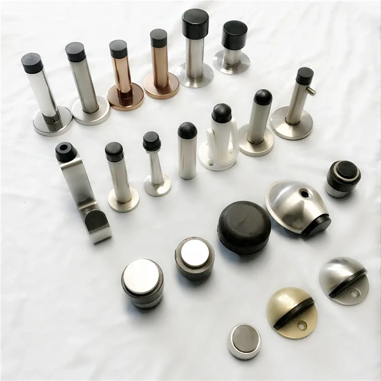 SDS26 Stainless Steel 3-inch Rigid Doors Stopper Satin Nickel Decorative Hidden Door Stop