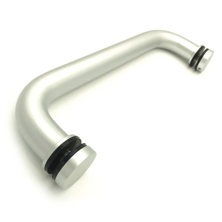 SAL01 Customized Double Sided sliding slide C-shape Aluminum Shower Glass Door Pull Handle