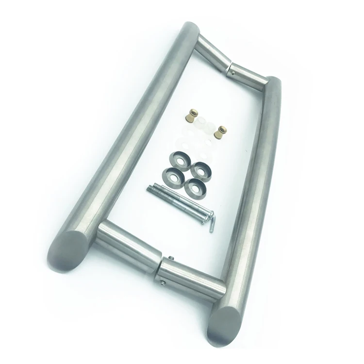 SPH28 Countersunk Brushed Gold Shower Handle Stainless Steel Glass Door Long Pull Handle