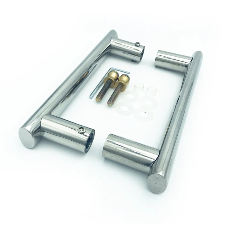 SPH30 Round Pipe Pull Long Door Handle H Shape Door Glass Handle Classic Glass Pull Handle
