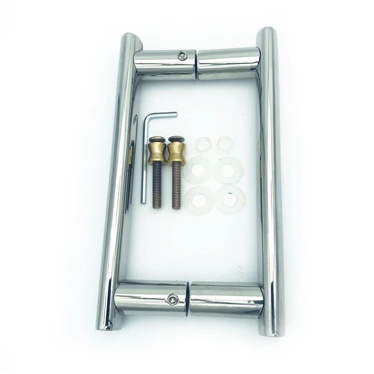 SPH30 Round Pipe Pull Long Door Handle H Shape Door Glass Handle Classic Glass Pull Handle
