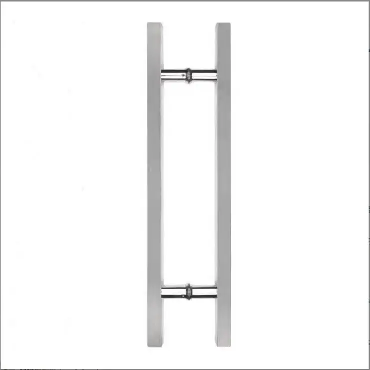 SPH31 Hot Sale Glass Door Pulls Handles Square H Type 304 Double Side Glass Door Pull Handle