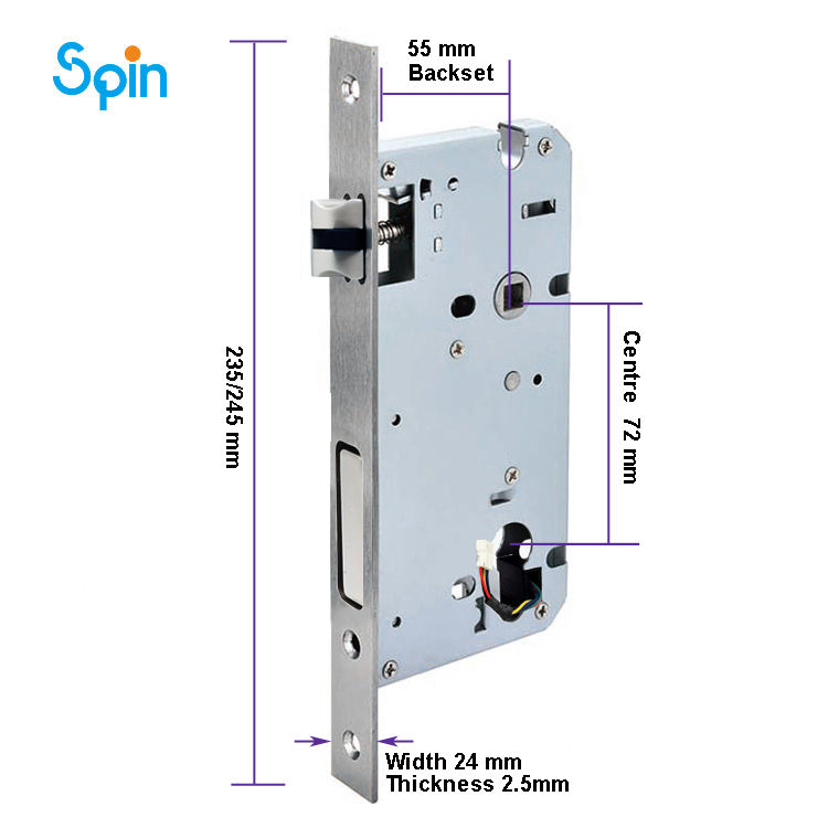 Electronic Mortice Lock Body