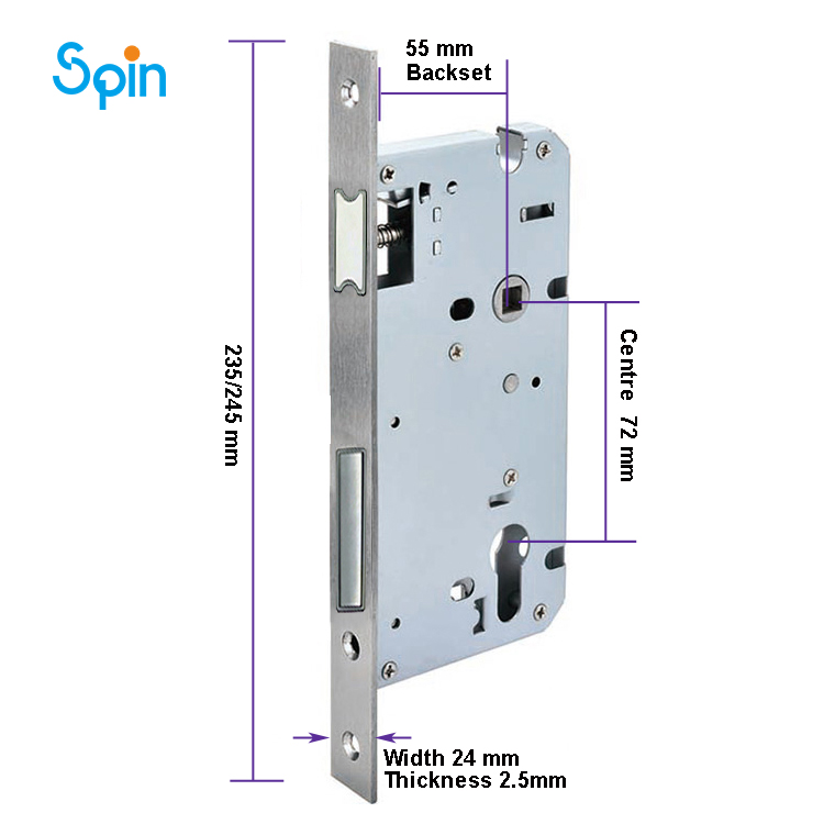 Magnetic Mortice Lock Body
