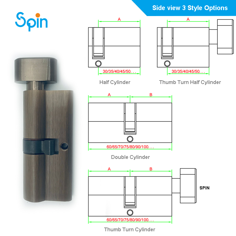 European Standard Half Cylinder Lock